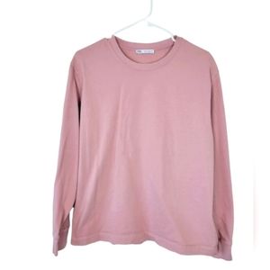 Zara - Light Pink Long Sleeve Men's Top Size: M